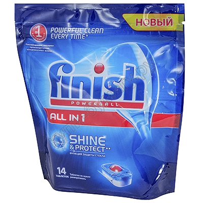 Калгонитфиниш таблетки ALL IN для посудомоечных машин 14шт  8337