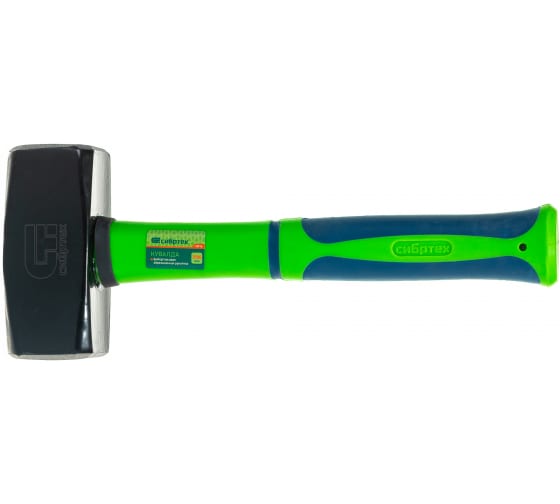 Кувалда, 1500 г, фибергласовая обрезиненная рукоятка Сибртех/10916