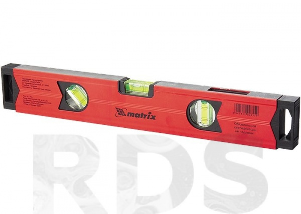 Уровень алюминиевый магнитный, 1200 мм, фрезерованный, 3 глазка (1 зеркальный), усиленный/34712