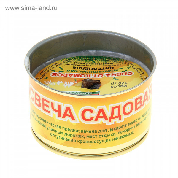 Свеча большая уличная репелентная Лесной, 120гр./1133845