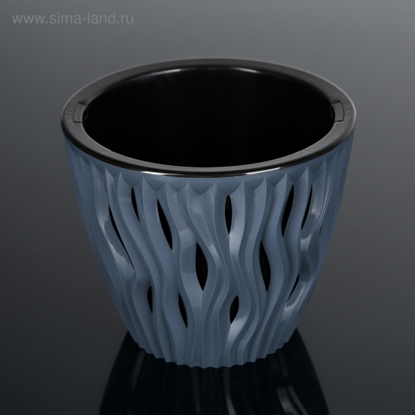 Кашпо 2,25 л "Вдохновение", цвет антрацит/4534375