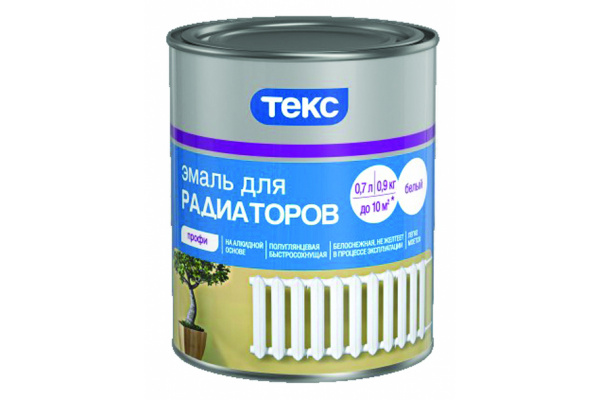 Эмаль алкидная для радиаторов ПРОФИ белая полуглянцевая 0,55кг