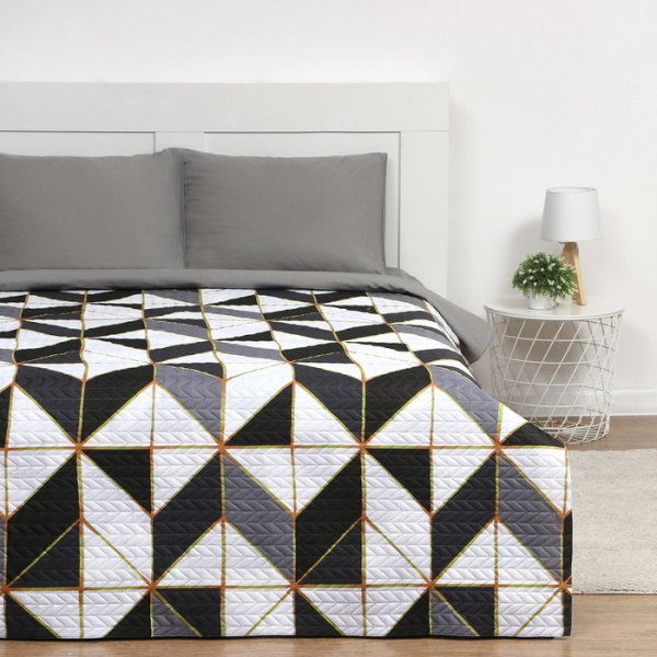 Покрывало 2сп Экономь и Я "Абстракция" 180х210±5см, 100% полиэстер, 190гр/м2 /9515210