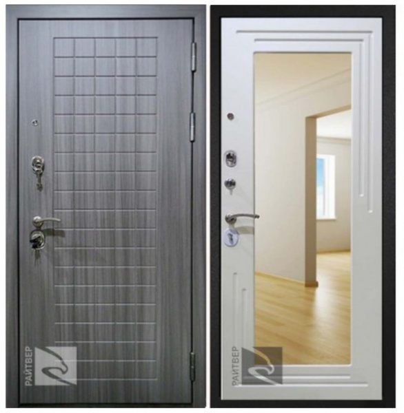 Дверь стальная ТИТАН 2050/860 L Венге черный муар