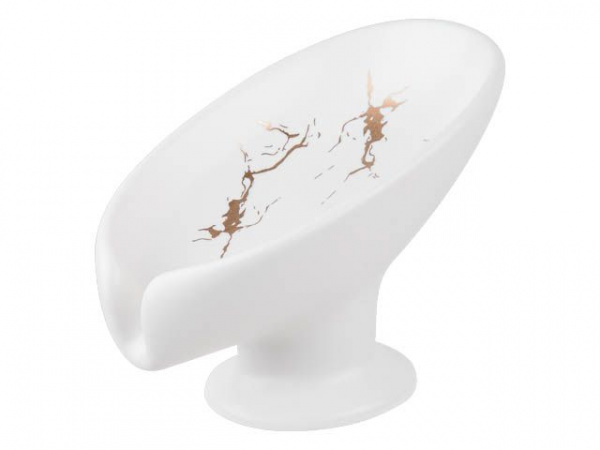 Мыльница ELEGANCE, белая, PERFECTO LINEA (35-113892)