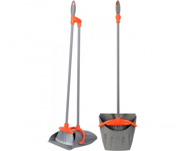 Щетка для пола с совком (ЛЕНИВКА) Чистый пол-1 арт.60384 MasterHouse