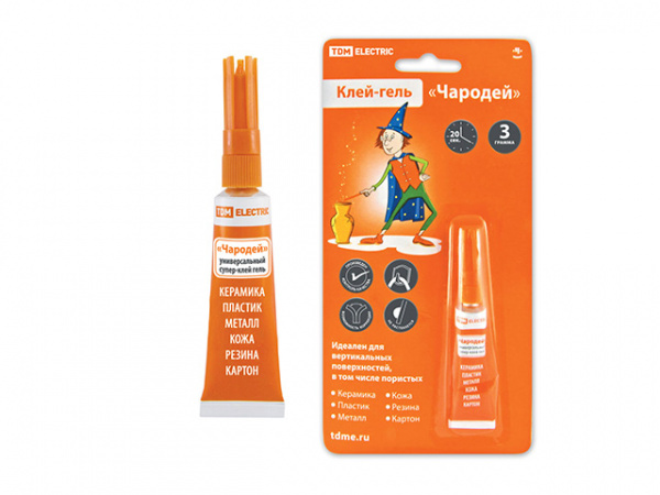 Супер-клей гель "Чародей" 3г/блистер TDM (SQ0542-0002) 