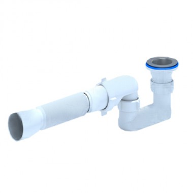 Сифон АНИ для душевого поддона плоский 1 1/2"х40 с гт 40x50 (Е015)