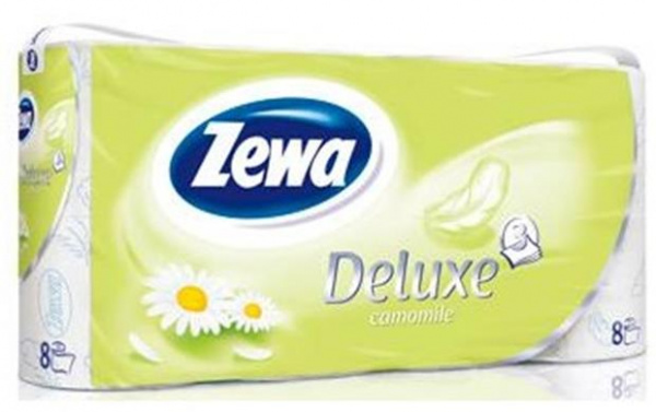 Бумага туалетная Зева Делюкс 8рул. 3х-сл. Ромашка