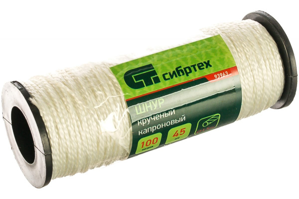 Шнур кручёный капроновый 1,5мм(100м)/93963