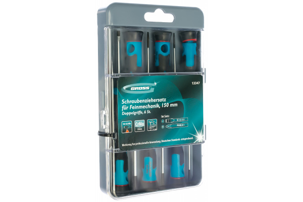 Набор отверток для точной механики,  6шт., пласт.бокс //GROSS /13347