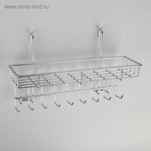 Полка на рейлинг с крючками 1305803