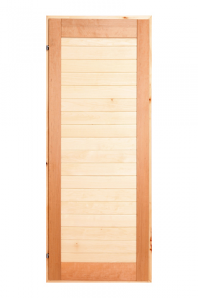 Дверь банная ДГ 1800х700 (ольха),с петлями левыми (темная и светлая) 700253