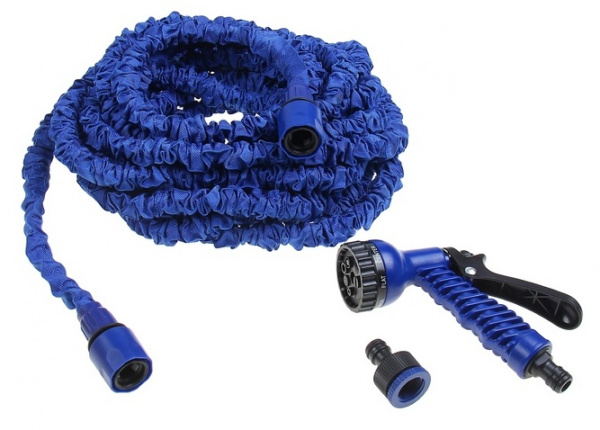 Шланг полив. ХХХ латекс.50FT-В (5-15м 6-9мм) + распылитель 7режимов  1008781