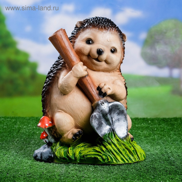 Садовая фигура "Ёж с лопатой" 22х22х31см /1134662