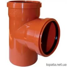 Тройник 110х110х90гр. (рыжий)