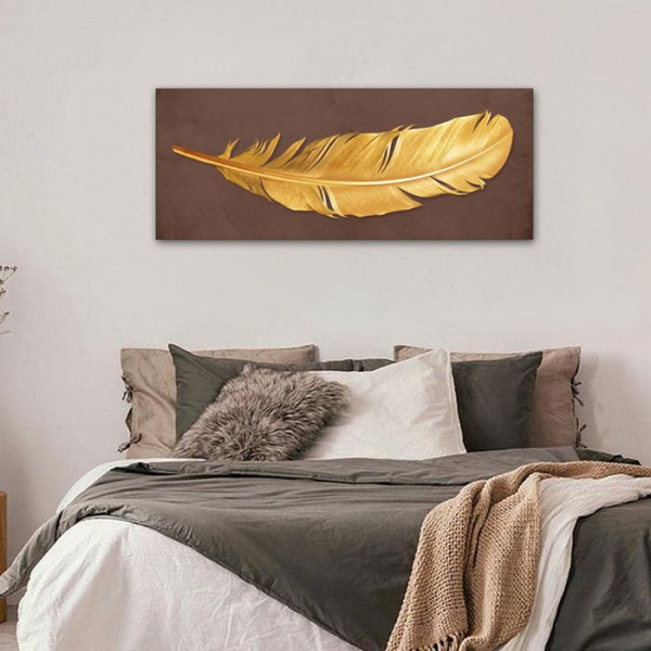 Модульная картина «Перо», 100 х 40 см/6990953