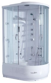 Душевая кабина  ANS-807L+  (лев) 80х120х215+стекто/мат.текст +4 кор