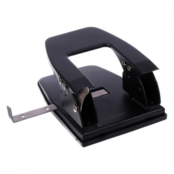 Дырокол металлический 30 листов, deVENTE, форматная линейка, чёрный /4134223