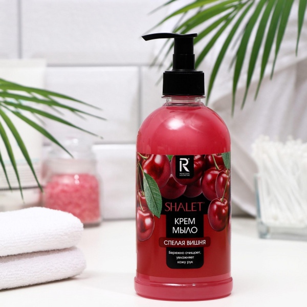 Жидкое крем-мыло Shalet , "Спелая вишня", тонизирующее, 500 мл/7336597