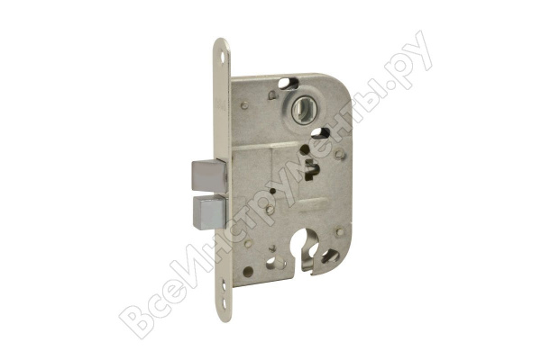 Замок для финских дверей КЗВ-118 + ручка 116AL хром+накладка