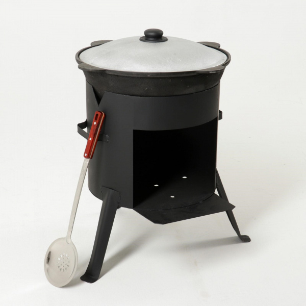 Набор для плова: казан 12л, печь под казан, шумовка 47см /5139400