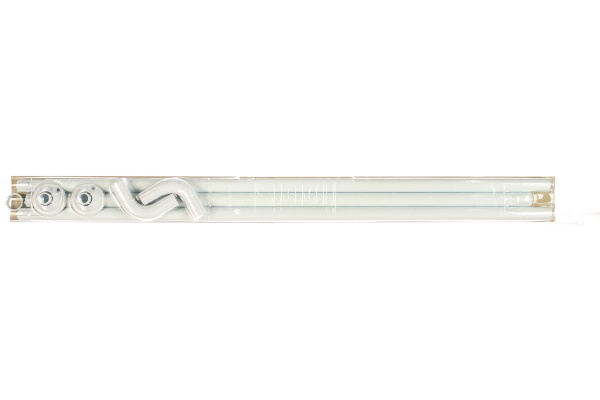 Угловой карниз для ванной комнаты белый, IDDIS 040A200i14