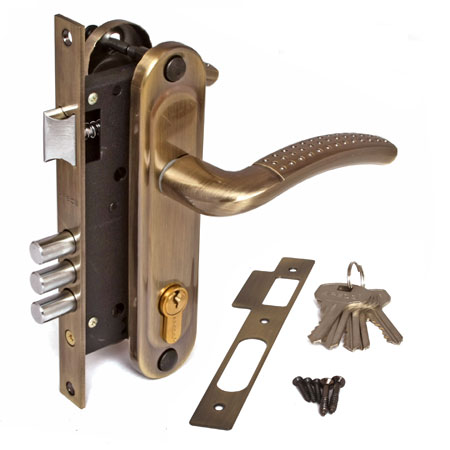 Замок врезной Apecs 1527/60-AB (межосевое 70мм) 106217