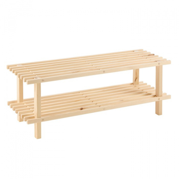 Полка для обуви BUNDIS 2, 79х27х27, Массив сосны/9598761