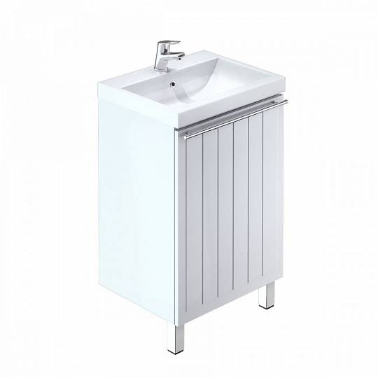 Тумба для ванной комнаты, напольная, белая, 50 см, Amur, Milardo AMU50W1M95