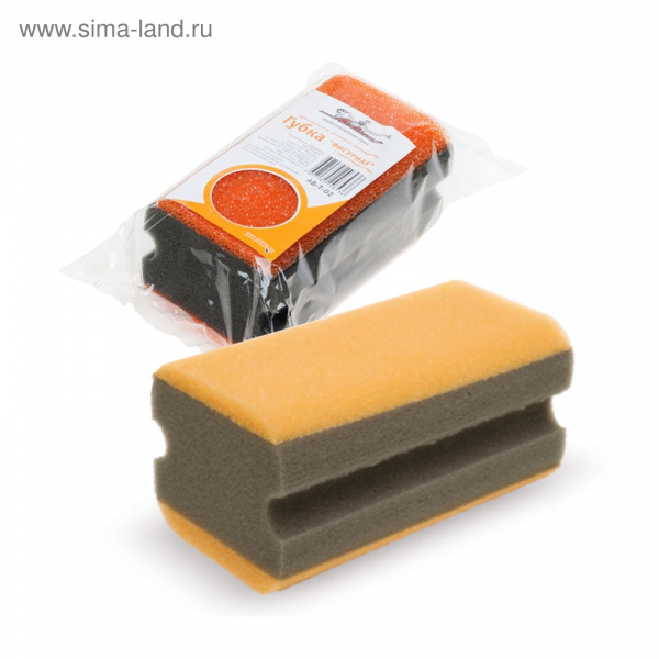 Губка поролоновая "Фигурная" с коралловым слоем 1355599