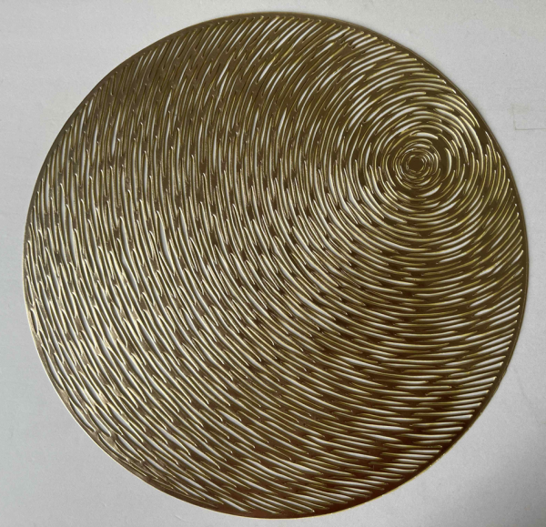 САЛФЕТКА "СТЕЛЛА" ПВХ-409-01, ЗОЛОТО, D=38 СМ	