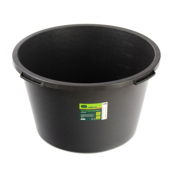 Таз круглый строительный, 60 л Сибртех/814415