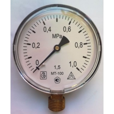 Манометр технический МТ-100 (1,0МПа) 427891