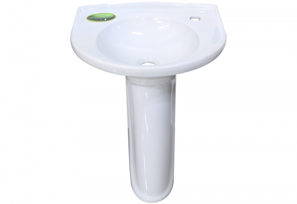 Умывальник ОРФЕЙ белый с пьедесталом 