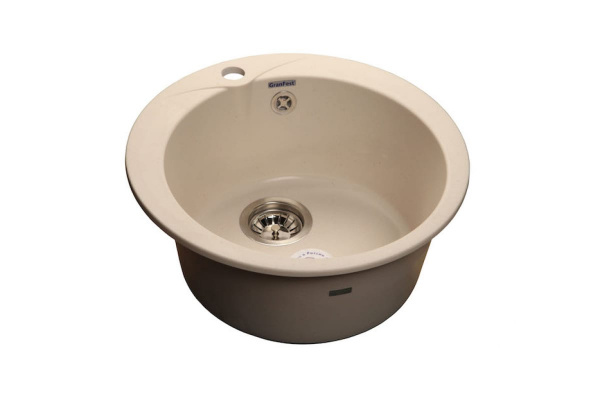 Мойка GRANFEST Rondo GF-R480 (d480) белая 331 круглая 