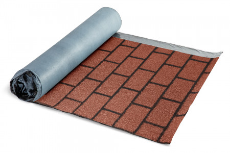 Рулонная черепица КИРПИЧНАЯ КЛАДКА (КРАСНАЯ)
