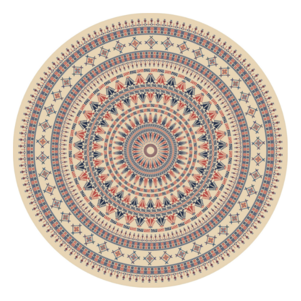 СЕРВИРОВОЧНАЯ САЛФЕТКА КРУГЛАЯ 36 СМ ЭТНИКА