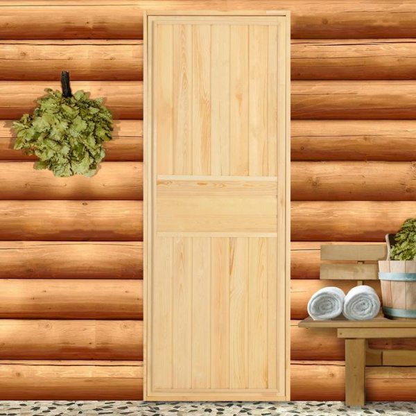 Дверь для бани и сауны ХВОЯ 180х70 см /5546567