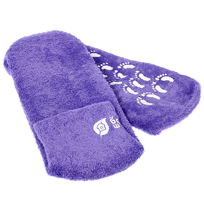 Носочки увлажняющие велюровые с гелем в ассортименте (лаванда, алоэ вера) "Банные штучки"/40213