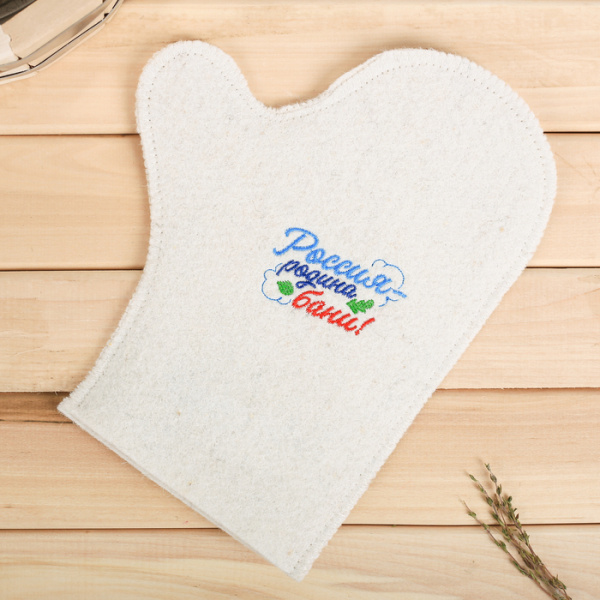 Рукавица "Россия-банная душа!"  3812806