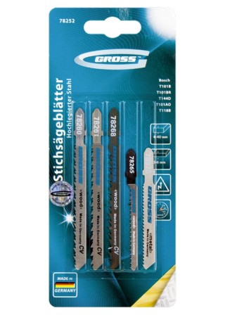 Набор полотен для электролобзика универсальный, 5 шт. GROSS/78252