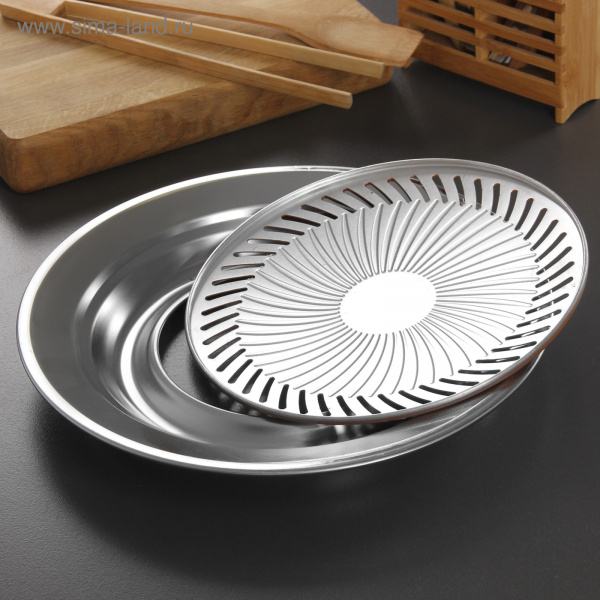 Жаровня-гриль наплитная "Готтам" 32х32х4см /2934285