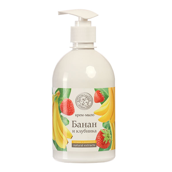 Жидкое мыло Колокольчик 500мл Банан и Клубника