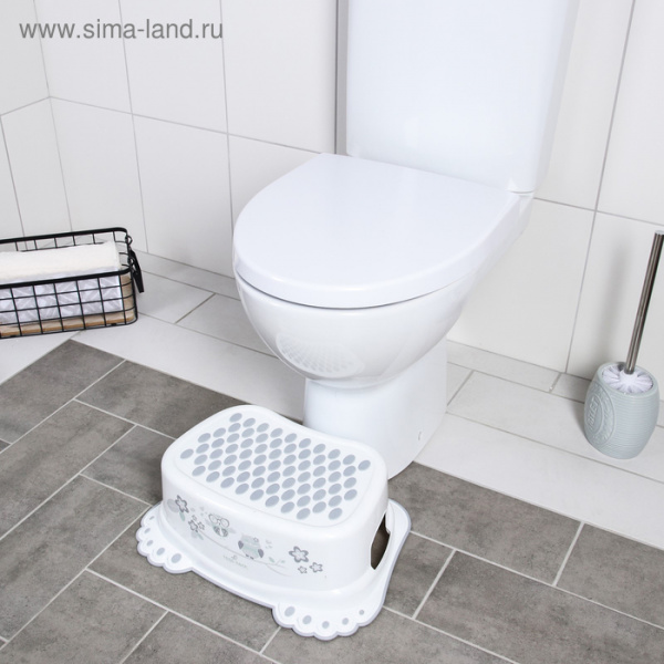 Подставка под ножки "Сова" антискольз., цвет белый 4790833