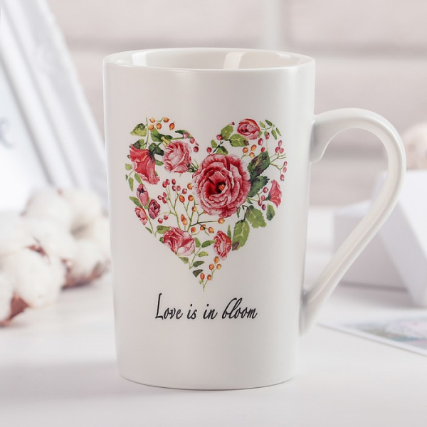 Кружка "Цветение любви" 380мл/3519331