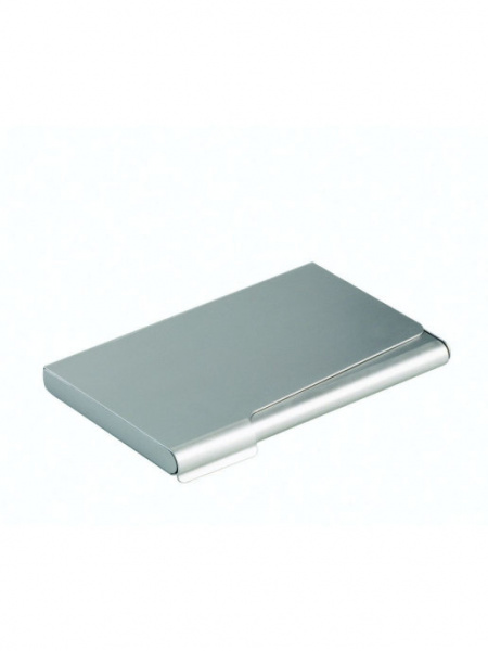 Визитница металл. BUSINESS CARD BOX на 15 визиток, серебро