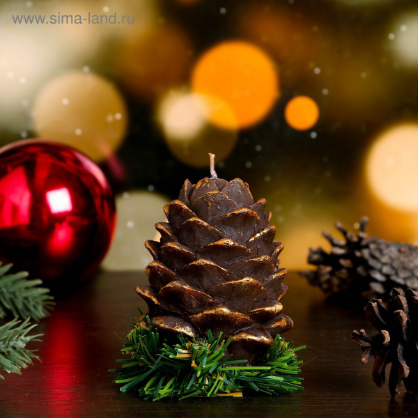 Свеча новогодняя "Шишка на елке"/769805