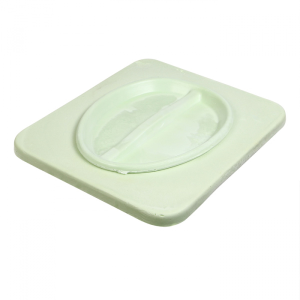 Сиденье для уличного туалета, 44 × 38,5 см, пенополиуретан, с крышкой, зелёное /10679523