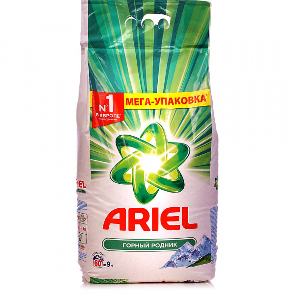 Стиральный порошок АРИЕЛЬ автомат 9кг Горный родник